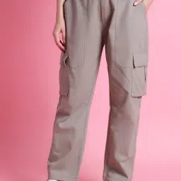 TAG 7 Green Cotton Relaxed Fit Cargo-image-0