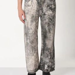 Showoff Grey Straight Fit Printed Jeans-image-56