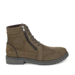 Royal Enfield Men's Platoon Olive Derby Boots-image-37