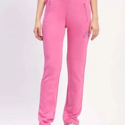 MADAME M Secret Pink Plain Track Pants-image-81