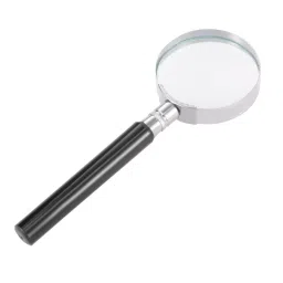 Aim Enterprises 2 Inches Diameter 50mm Magnifying Glass Metal with Plastic Handle  -  2-14