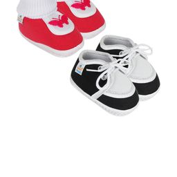 NESKA MODA 3 To 12 Month 2 Pair Newborn Unisex Baby Skin Friendly Soft Cotton Lace Shoe Booties-6