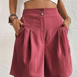 The Roadster Lifestyle Co Women Pure Cotton Above Knee Length Shorts-picture-57