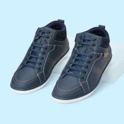 Byford by Pantaloons Men's Navy Ankle High Sneakers-picture-27