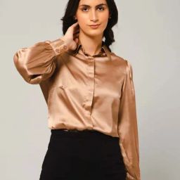 PURYS Beige Regular Fit Shirt-image-71