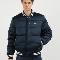 Tommy Hilfiger Navy Relaxed Fit Quilted Bomber Jacket-picture-32