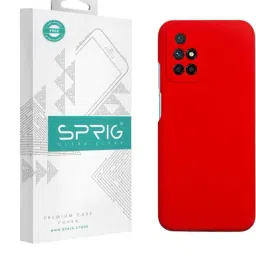 Sprig Liquid Silicone Back Cover for Mi 10 Prime (Red)-image-98