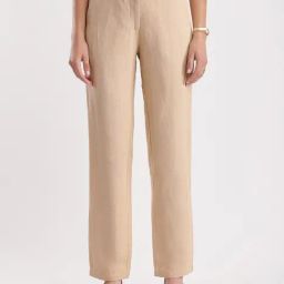 FableStreet Beige Cotton Trousers-image-39