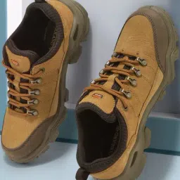 Woodland Men's Camel Casual Sneakers-image-58