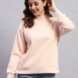 Rock.it Peach Cotton Blend Solid Full Sleeve Sweatshirt-image-43