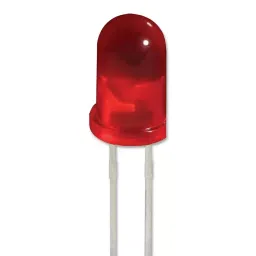 KINGBRIGHT LED, 5 mm, X-Bright Red, 0.6Cd, 640Nm, L-7113SRD-J4 (Pack of 5)-30