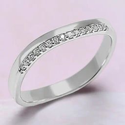 Mia by Tanishq 925 Silver Graceful Sparkle Silver Finger Ring-image-51