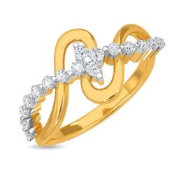 Kisna Diamond & Gold Jewellery Raihani 14k (585) Diamond & Gold Ring For Women-picture-31