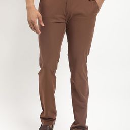 Indian Terrain Men Urban Tapered Fit Mid-Rise Trousers-image-73