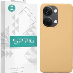 Sprig Liquid Silicone Back Cover for Oneplus Nord 3 5G (Gold)-87