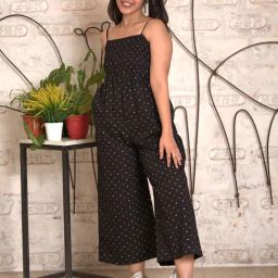 TeenTrums Girls Black Printed Jumpsuit-image-73