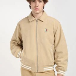 Tommy Hilfiger Beige Relaxed Fit Texture Jacket-picture-22