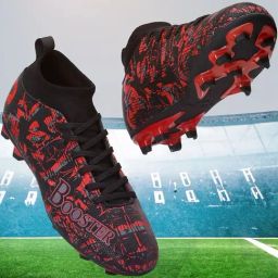 Aivin Men's Booster Pro Black & Red Football Shoes-image-60