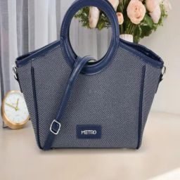 Metro Navy Blue Medium Satchel-image-32