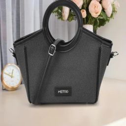 Metro Black Medium Satchel-image-87