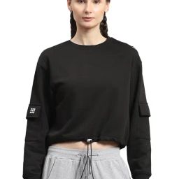Rock.it Black Regular Fit Crop Sweatshirt-picture-21