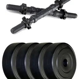 Protoner PVC 25 Kg Adjustable Dumbbell Set (Black)-image-17