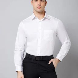 Cantabil White Regular Fit Shirt-15