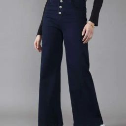 DOLCE CRUDO Blue Plain Jeans-picture-23