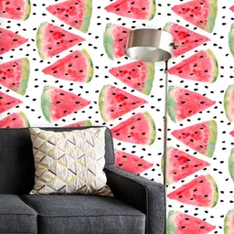ArtzFolio Printed UV-Resistant Anti-Bacterial Watercolor Watermelon Pattern Peel & Stick Wallpaper-image-28