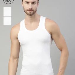 Dixcy Scott Originals White Cotton Vest - Pack of 3-image-88