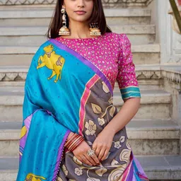 ZIBLON Embellished Ready to Wear Lehenga & Blouse With Dupatta-image-24