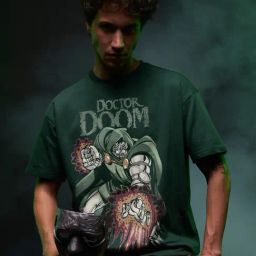 The Souled Store Green Cotton Oversized T-Shirts-image-36