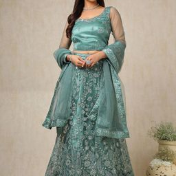 Soch Embellished Beads and Stones Unstitched Lehenga & Blouse With Dupatta-image-51