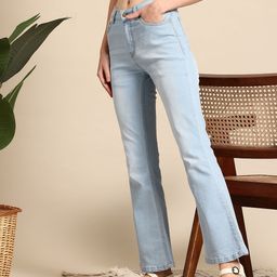 Mast & Harbour Women Flared Light Fade Jeans-image-74