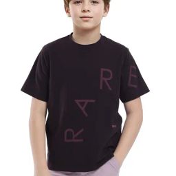 Rare Ones Boys Brown Cotton Blend Graphic T-Shirt-image-40