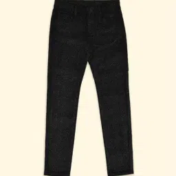 Pantaloons Junior Black Cotton Printed Trousers-picture-8