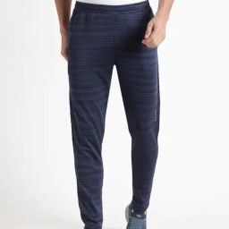Wildcraft Navy Regular Fit Striped Joggers-picture-17