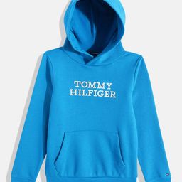 Tommy Hilfiger Boys Brand Logo Printed Hooded Sweatshirt-image-96