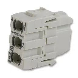 Harting Heavy Duty Connector Inserts / Modules INSERT, FEMALE, HANC, CRIMP, 3WAY, 09 14 003 3102-84