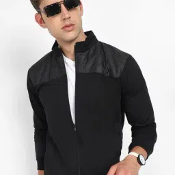 Campus Sutra Black Regular Fit Jacket-image-16