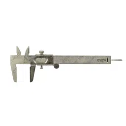 ESAW Economic Vernier Caliper with Fine Wheel and 125 mm Measurement Range for Inside, Outside and Depth Measurement of Any Object, 33-1UUB-I7YH-29