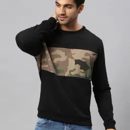 High Star Black Regular Fit Camo Sweatshirt-image-25