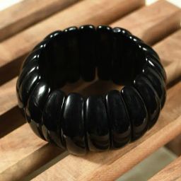 IMLI STREET Black Artificial Beaded Stretchable Bracelet for Women-41