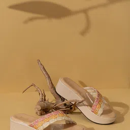 Inc 5 Women Ethnic Wedge Sandals with Bows-48