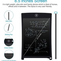 SUPER TOY 8.5 Inch LCD Writing Pad, Handwriting Tablet, Drawing & Note Taking Pad for Kids, Reusable Digital Notepad for Learning, Fun, and Creativity, Ruff Pad for Kids image 2