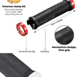 wavva Wavva® Handle Grip for Cycle - Non-Slip and Firm, Handles Grips |Pair Cycling Lock-on Anti-Slip Bicycle Handlebar Grips for Beach Cruiser Razor Scooter Foldable Mountain Bicycle BMX MTB image 4