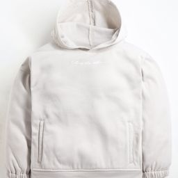 Cherry Crumble By Nitt Hyman Fleece Full Sleeves Solid Hooded Sweatshirt - Grey-picture-38