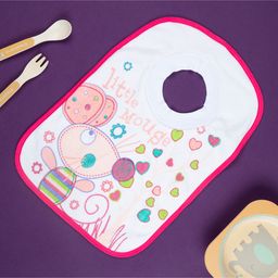 Baby Moo Litte Mouse Bibs - Pink-picture-13