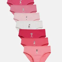 Charm n Cherish Pack Of 7 Weekdays Printed Panties - Multi Colour-picture-1