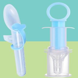 The Cheeky Kidzz Multi-Functional Baby Smart Medicine Needle Feeder Squeeze Medicine Dropper with Baby Sterilizing Medicine Dropper (BLUE)-25